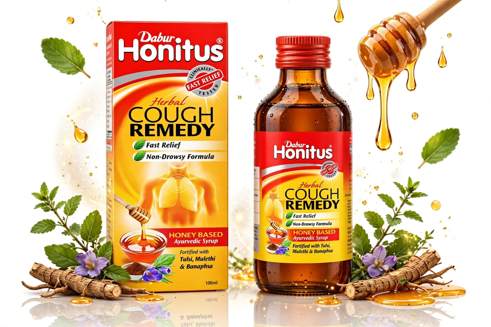 Dabur Honitus Herbal Cough Remedy 100ml